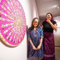 MIKAELA MACKENZIE / FREE PRESS

Artist Lita Fontaine (left) and curator Marie-Anne Redhead with the piece Warm Heart Wheel: My Medicine Series at the new exhibition, Lita Fontaine: Winyan, at WAG-Qaumajuq on Thursday, July 4, 2024. 

For Jen story.